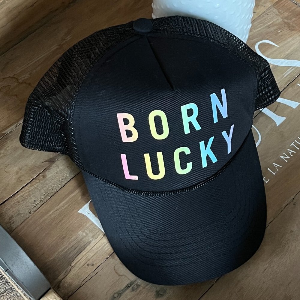 Lucky Brand Trucker Hat "Born Lucky"